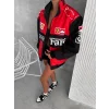 Kırmızı Ferrari İçi Astarlı Bumber Ceket