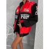 Kırmızı Ferrari İçi Astarlı Bumber Ceket
