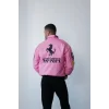 Pembe Ferrari İçi Astarlı Bumber Ceket