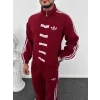 Bordo ADD Düğme Bağcıklı Oversize Eşofman Takımı