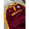 Bordo Brasil Polo Yaka Unisex Oversize Sweat