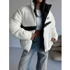 Siyah NK Oversize Unisex Çift Taraflı Mont