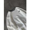 Beyaz Yaka NK Baskılı Unisex Oversize Sweat
