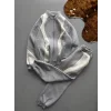 Gri Zig Zag Oversize Eşofman Takımı