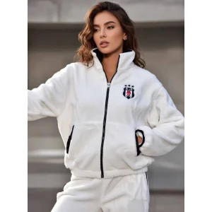 BJK Çift Taraflı Oversize Unisex Taraftar Mont
