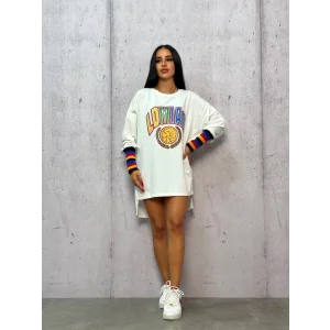 Ekru Ldmıao Yırtmaç Detay Sweat