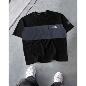 Gri Şerit NF Oversize Unisex Tshirt