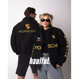 Siyah Porsche İçi Astarlı Bumber Ceket