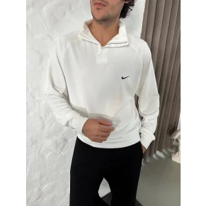 Beyaz NK Basic Unisex Oversize Sweat