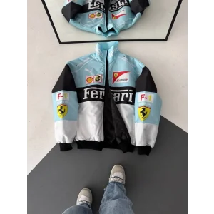 Mavi Ferrari İçi Astarlı Bumber Ceket