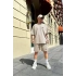 Bej NK Unisex Oversize Şortlu Takım