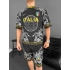 Siyah Italia VRSC Unisex Oversize Şortlu Takım
