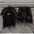 Siyah NK Lock Unisex Oversize Şortlu Takım