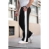 Siyah Tek Şeritli Oversize Eşofman