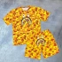 Sarı Pubg Bape X Shark Unisex Oversize Şortlu Takım