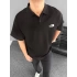 Siyah NF Oversize Unisex Polo Yaka Tshirt