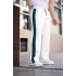 Beyaz Tek Şeritli Oversize Eşofman