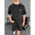Siyah NK Biyeli Unisex Oversize Şortlu Takım