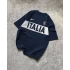 Lacivert Italia Oversize Unisex Bisiklet Yaka Tshirt