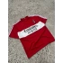 Kırmızı İnter Milan Oversize Unisex Bisiklet Yaka Tshirt