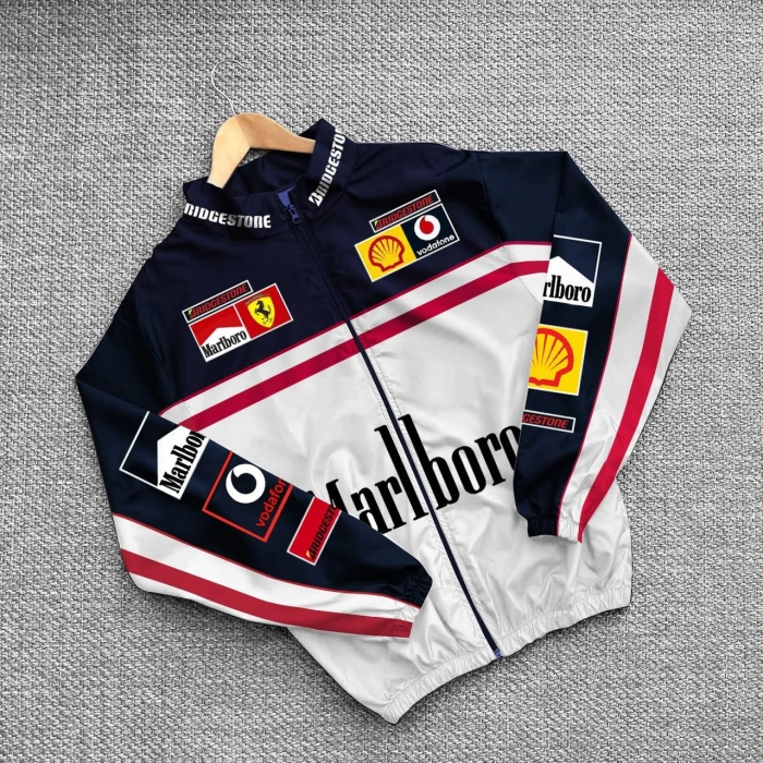 Beyaz MLBR Paraşüt Yağmurluk