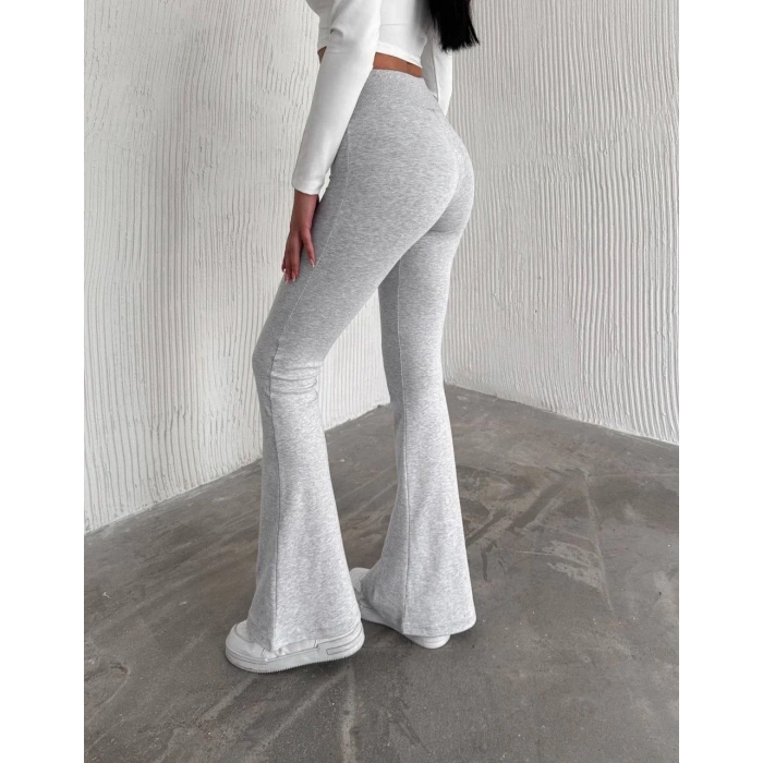 Gri Soft Bleze İspanyol Tayt