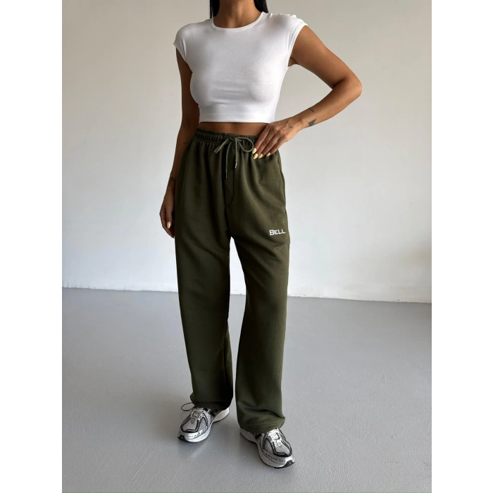 Haki Bell Stoperli Oversize Unisex Eşofman