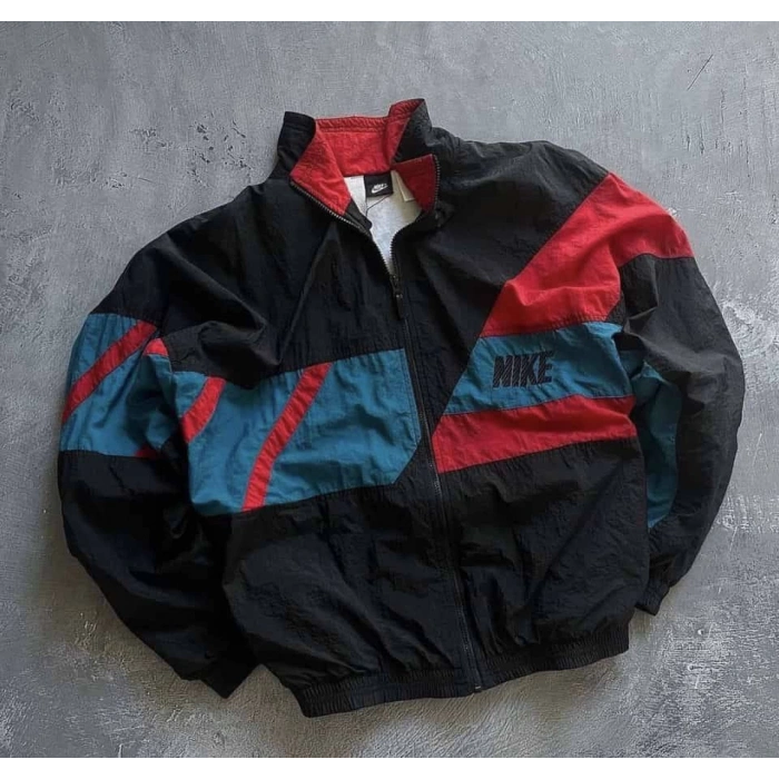 Siyah NK Oversize Unisex Paraşüt Yağmurluk