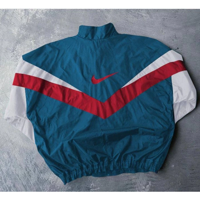 Mavi NK Logo Paraşüt Yağmurluk