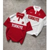 Beyaz Polo Yaka Türkiye Milli Takım Tshirt