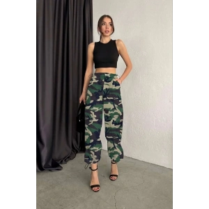 Kamuflaj Kraşlı Paraşüt Pantolon