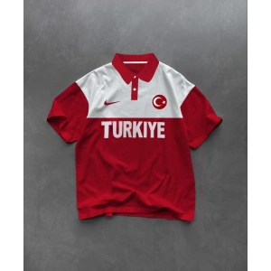 Kırmızı Polo Yaka Türkiye Milli Takım Tshirt