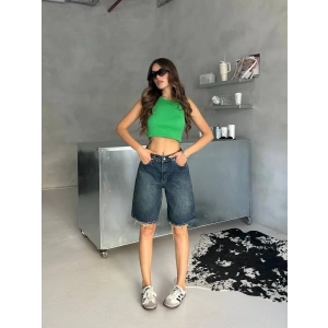 Lacivert Street One Baggy Kot Şort