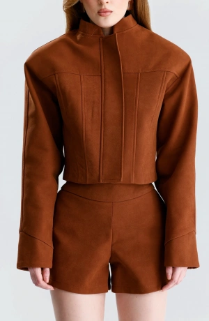 Monaco Kiremit Süet Şort