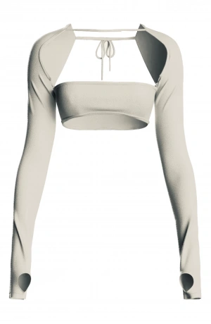 Bej El Detaylı Crop