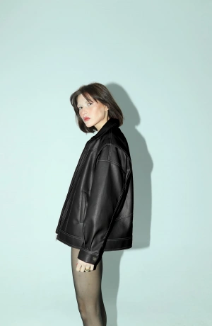 Nova Siyah Bomber Ceket