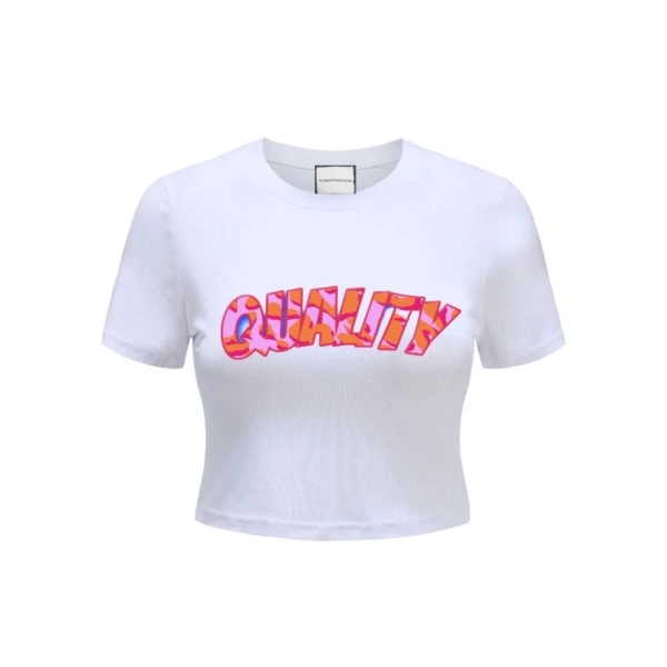 Quality Beyaz Crop T-shirt