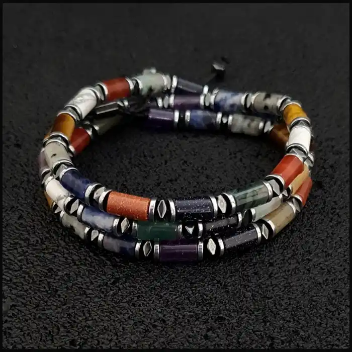 Galaksi Silindir Bileklik ve Kolye Set