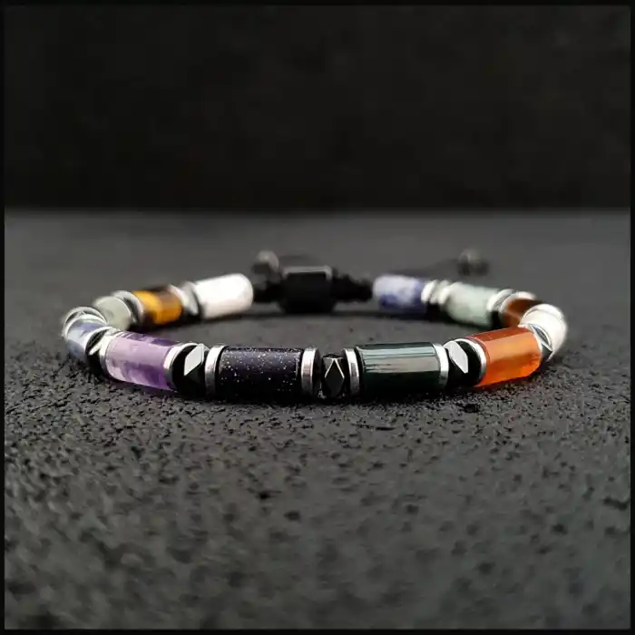 Galaksi Silindir Makrome Bileklik