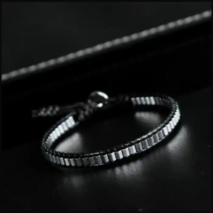 Hematit Slim Gümüş Renk Bileklik