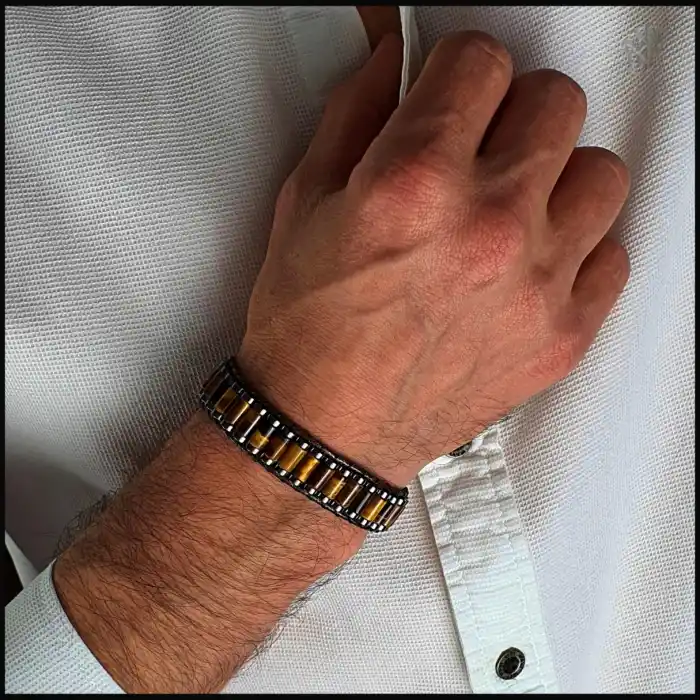 Kaplan Gözü Silindir Bileklik