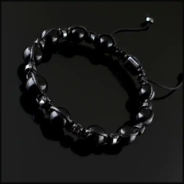 Küre Akik Makrome Bileklik