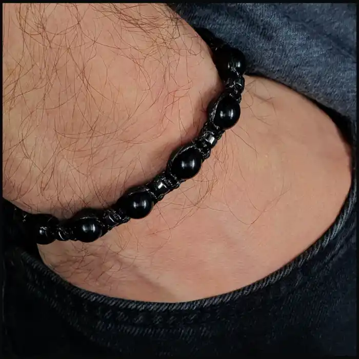 Küre Akik Makrome Bileklik