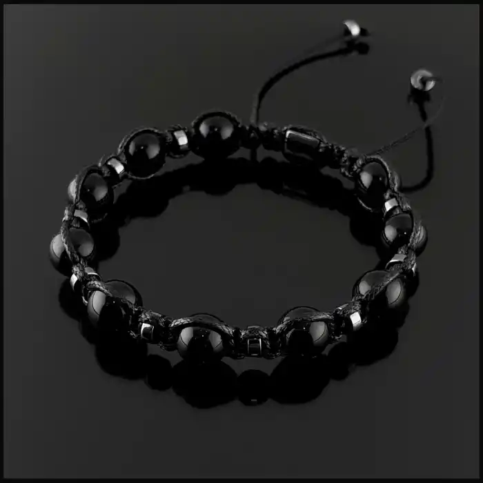 Küre Akik Makrome Bileklik