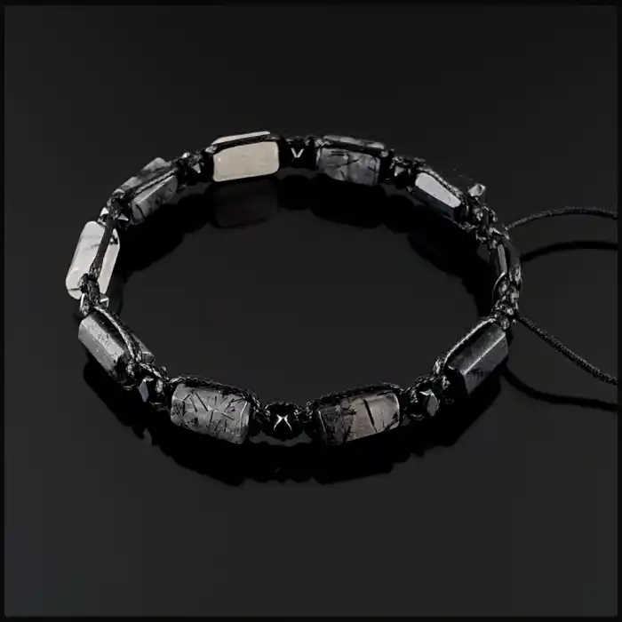 Rutilli Kuvars Basic Bileklik 8x11mm Ayarlanabilir