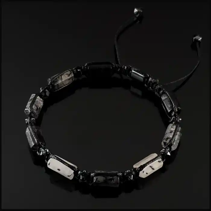 Rutilli Kuvars Basic Bileklik 8x11mm Ayarlanabilir