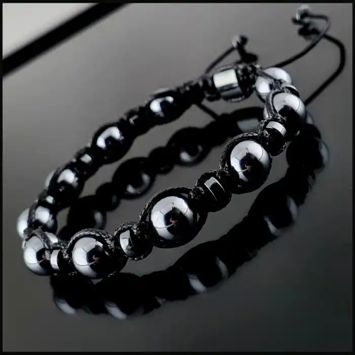 Terahertz (Titreşim Taşı) Makrome Bileklik 8mm