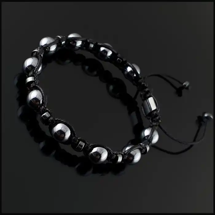 Terahertz (Titreşim Taşı) Makrome Bileklik 8mm