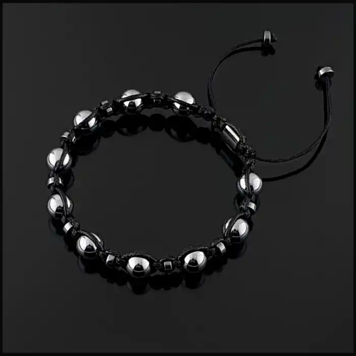 Terahertz (Titreşim Taşı) Makrome Bileklik 8mm