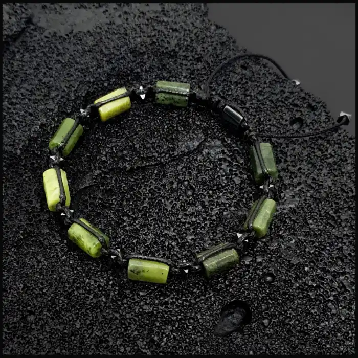 Yeşim Taşı Basic Bileklik 8x11mm Ayarlanabilir